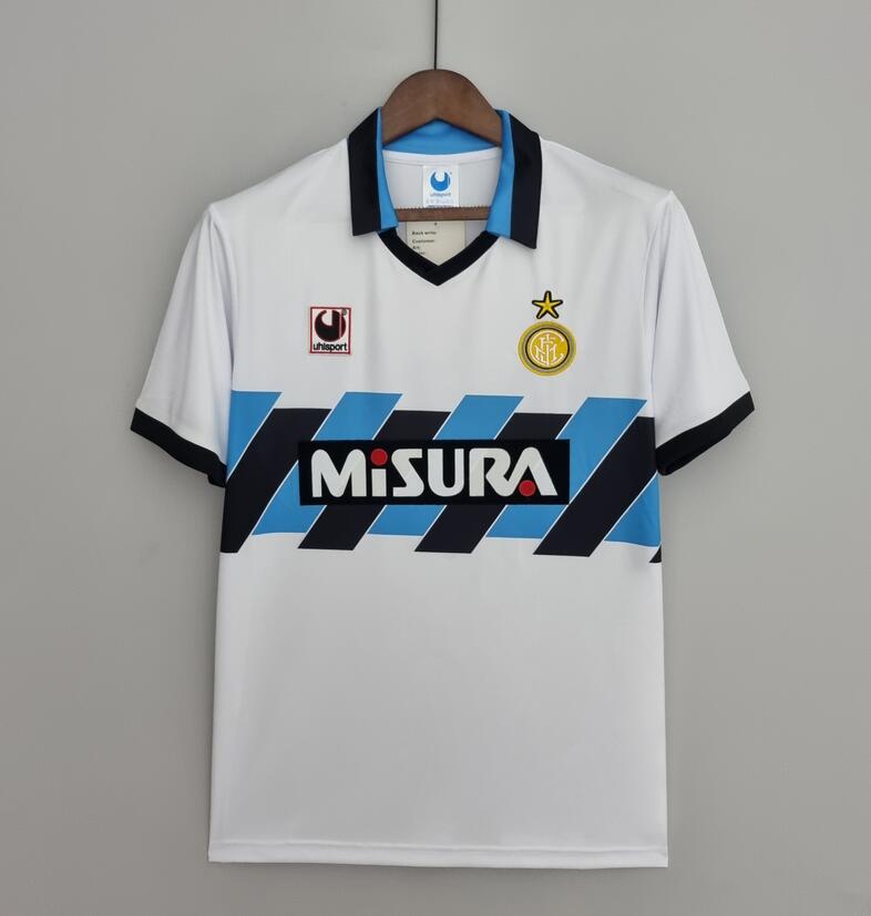 1990-91 Inter Milan Retro Away Kit Soccer Jersey